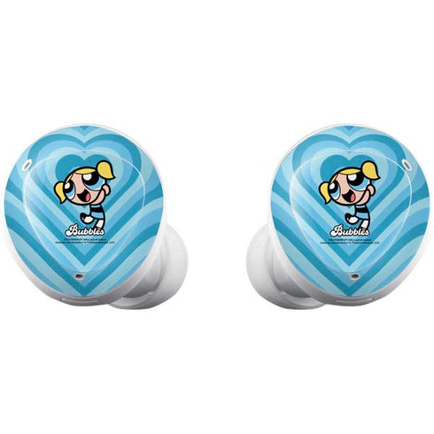 Cartoon Network Powerpuff Girls Bubbles Blue Hearts Galaxy Buds Plus Skin